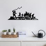 Wallity Accesorio Decorativo de Pared de Metal Negro 30x70 cm 1.5mm Grosor